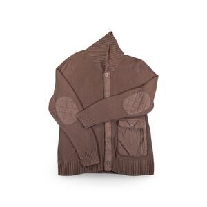 REI Brown Knit Button Front Cardigan Sweater Men’s L